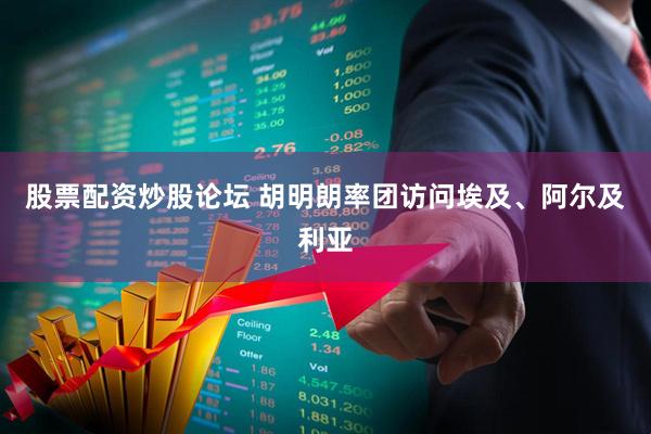 股票配资炒股论坛 胡明朗率团访问埃及、阿尔及利亚